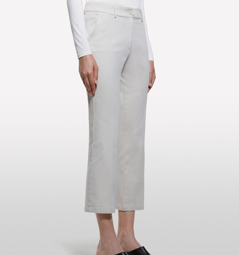 Beige Flare-Fit-Hose - flare hosen für damen - Beige | Sisley image number 3